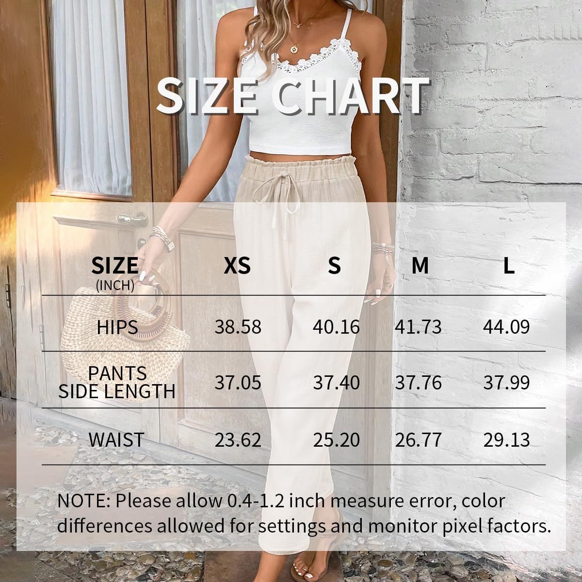 Women Summer 2-Piece Outfit Sleeveless Lace Vest Top And Casual
